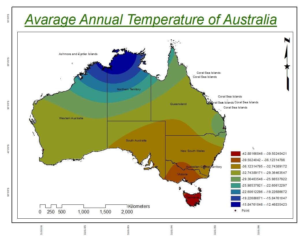 Australia Heat Map